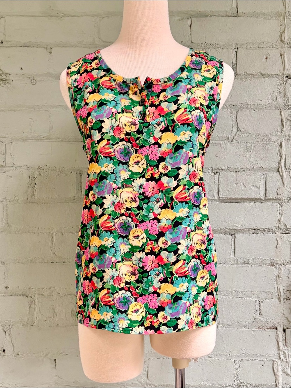 Floral Sleeveless Tank Top by Emanuel Ungaro